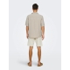 ONLY & SONS Beige T-shirt skjorte til herre