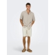 ONLY & SONS Beige T-shirt skjorte til herre