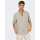ONLY & SONS Beige T-shirt skjorte til herre