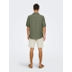 ONLY & SONS Olivenfarvet T-shirt skjorte til herre