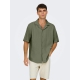 ONLY & SONS Olivenfarvet T-shirt skjorte til herre