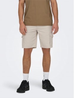 ONLY & SONS Cargo shorts i Beige til herre