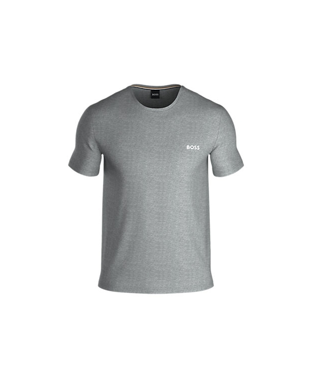 BOSS Mix&Match T-shirt i Medium Grey i Stretch Bomuld