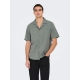 ONLY & SONS T-shirt skjorte i Castor Grey til herre
