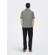 ONLY & SONS T-shirt skjorte i Castor Grey til herre