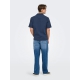 ONLY & SONS T-shirt skjorte i Navy Blazer til herre