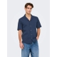 ONLY & SONS T-shirt skjorte i Navy Blazer til herre