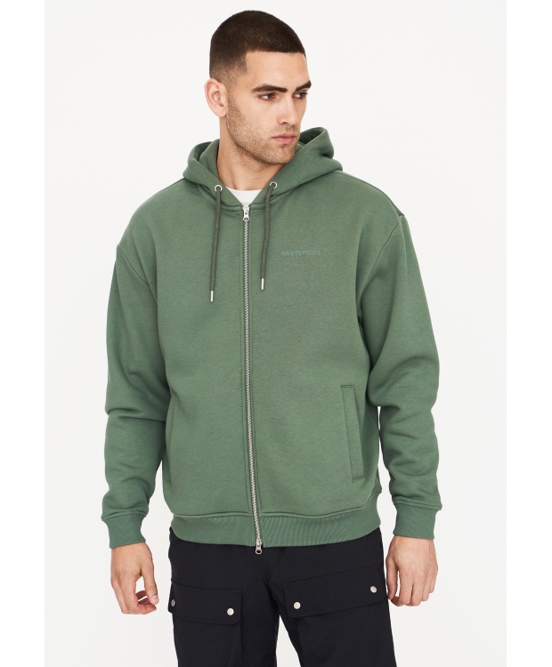 Resteröds Pete Zip Hoodie I green til herre