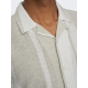 ONLY & SONS T-shirt skjorte i Vintage Khaki med striber til herre