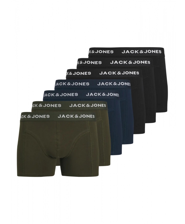 Jack & Jones 7pak boxershorts i mørke nuancer til herre