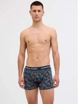 Jack & Jones 3pak trunks i multifarvet mørke nuancer til herre