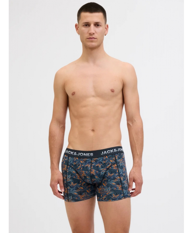 Jack & Jones 3pak trunks i multifarvet mørke nuancer til herre