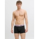 Jack & Jones 3pak trunks i mørke nuancer med farvet elastik til herre