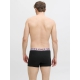 Jack & Jones 3pak trunks i mørke nuancer med farvet elastik til herre