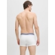 Jack & Jones 3pak trunks i forskellige farver med farvet elastik til herre