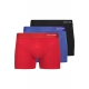 Jack & Jones 3pak trunks i rød, sort og blå til herre