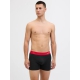 Jack & Jones 3pak trunks i sort med farvet bånd til herre