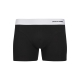 Jack & Jones 3pak trunks i sort med farvet bånd til herre