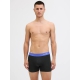 Jack & Jones 3pak trunks i sort med farvet bånd til herre