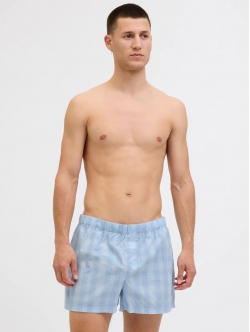 Jack & Jones 3pak loose fit boksershorts i lyseblå nuancer til herre