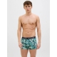 Jack & Jones 3pak trunks i grønne nuancer med print til herre