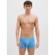 Jack & Jones 3pak trunks i blå nuancer med mønstret elastik til herre