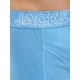 Jack & Jones 3pak trunks i blå nuancer med mønstret elastik til herre