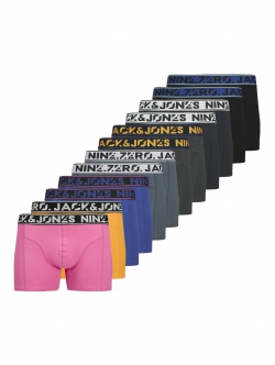 Jack & Jones 12pak boxershorts i mørke nuancer til herre