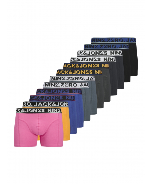 Jack & Jones 12pak boxershorts i mørke nuancer til herre