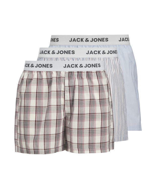 Jack & Jones 3pak loose fit boksershorts med striber til herre