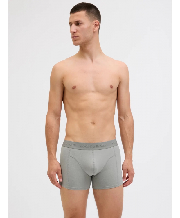 Jack & Jones 3pak boksershorts/trunks i mørkegrå til herre