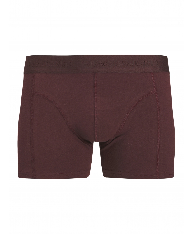 Jack & Jones 3pak boksershorts/trunks i grå, rød og brun til herre