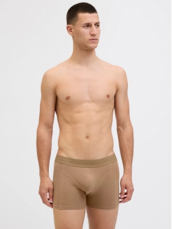 Jack & Jones 3pak boksershorts/trunks i brun, rød og sort til herre