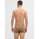 Jack & Jones 3pak boksershorts/trunks i brun, rød og sort til herre