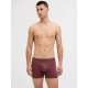 Jack & Jones 3pak boksershorts/trunks i brun, rød og sort til herre