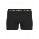 Jack & Jones 3pak trunks i blå og sort med print til herre