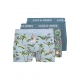 Jack & Jones 3pak trunks i blå med print til herre