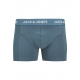 Jack & Jones 3pak trunks i blå med print til herre