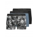 Jack & Jones 3pak trunks i mørke farver med print til herre