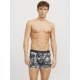 Jack & Jones 3pak trunks i mørke farver med print til herre
