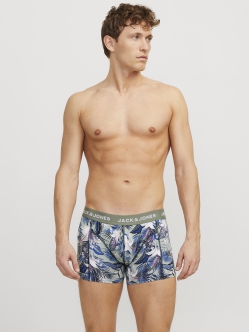 Jack & Jones 3pak trunks i mørke nuancer med print til herre