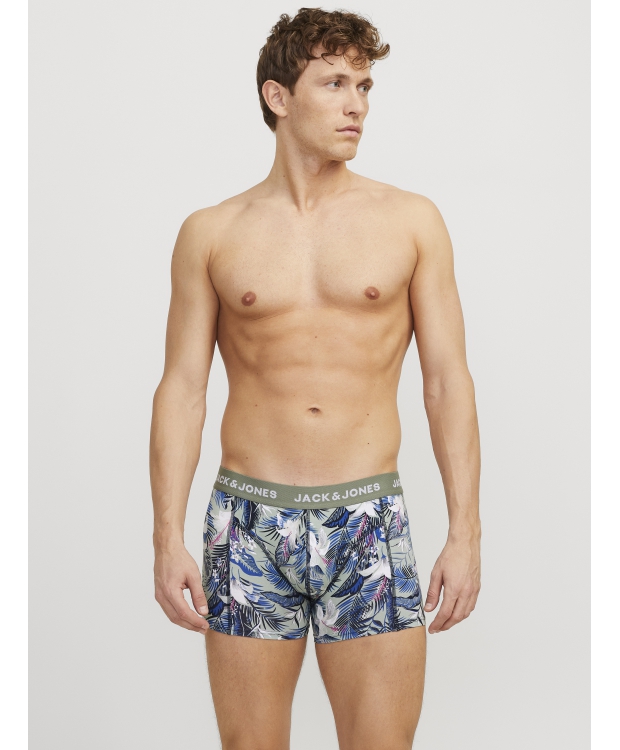 Jack & Jones 3pak trunks i mørke nuancer med print til herre