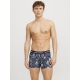 Jack & Jones 3pak trunks i mørke nuancer med print til herre