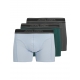 Jack & Jones 3pak trunks i blå, grå og grøn til herre