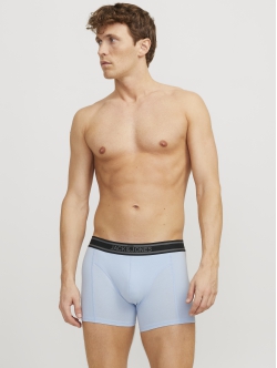 Jack & Jones 3pak trunks i blå, grå og grøn til herre