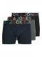 Jack & Jones 3pak underbukser i sort mønstret elastik til herre
