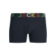 Jack & Jones 3pak underbukser i sort mønstret elastik til herre