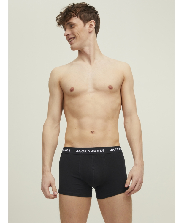 Jack & Jones 10pak Ensfarvede Underbukser I Navy Blå Til Herre