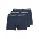 Jack & Jones 3pak underbukser i mørkeblå til herre