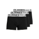 Jack & Jones 3pak underbukser/boksershorts i sort med hvid elastik til herre